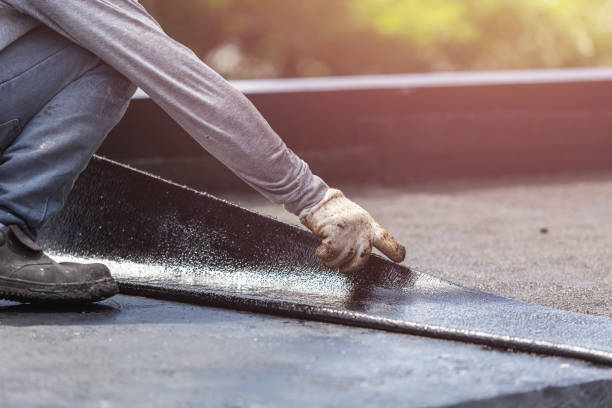 Professional Basement Waterproofing technician working in Findlay, OH